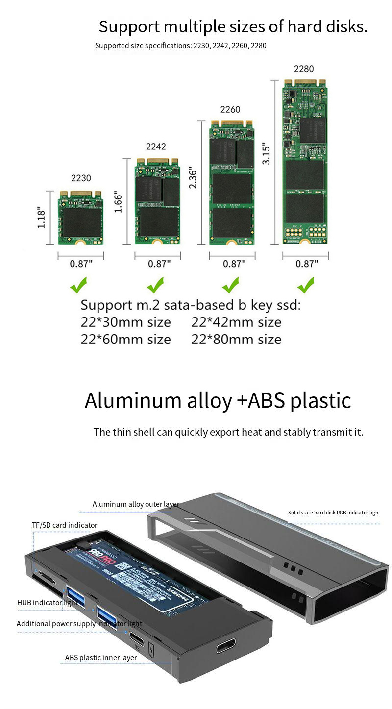 Bakeey-S19-M2-NVMENGFF-SSD-Gehaumluse-fuumlr-externe-Festplatte-mit-10Gbps-und-USB31-Type-C-Hub-unte-2006052-2